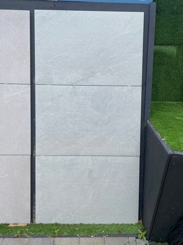 Grey porcelain paving - , patio