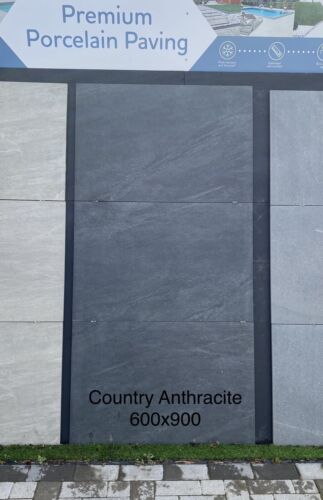 Grey porcelain paving - , patio