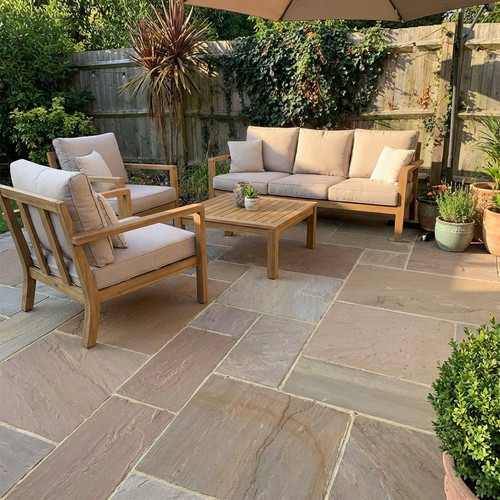 Raj green sandstone paving - raj,