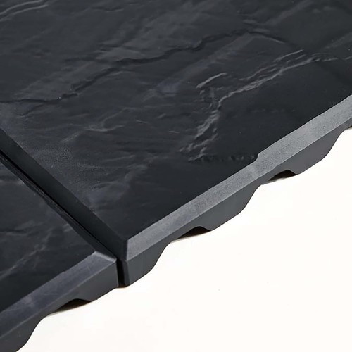 Square stomp stone black - stone,