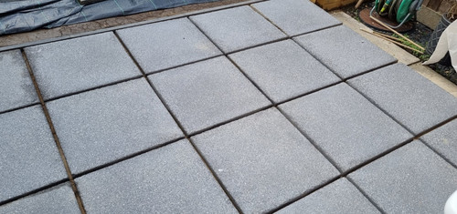 Textured charcoal paving slab - charcoal,