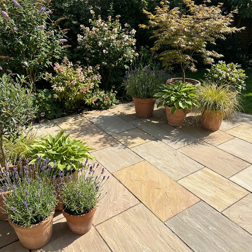 Indian sandstone paving - sandstone,