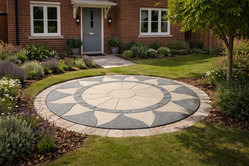 56m aztec sun patio paving - patio,