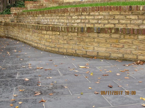 Black slate paving - patio, slabs