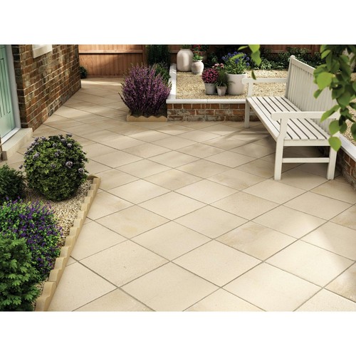 450x450mm buff concrete - 450x450mm, paving