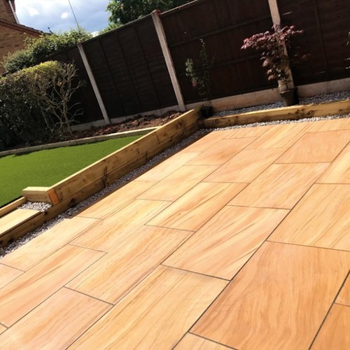 Teakwood 900x600 sawn - &, honed