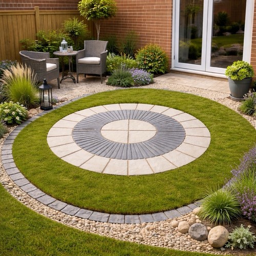 Rotunda tiled circle - ,