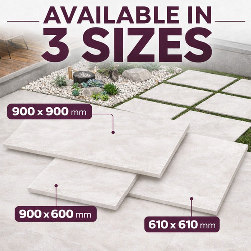 Porcelain paving slabs dove - porcelain,