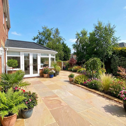 Indian paving sandstone slabs - paving,