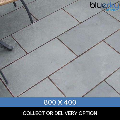 Grey slate paving patio slabs - grey,