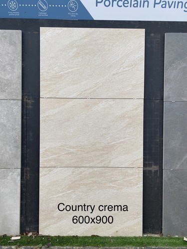 Ivory beige porcelain paving - porcelain,